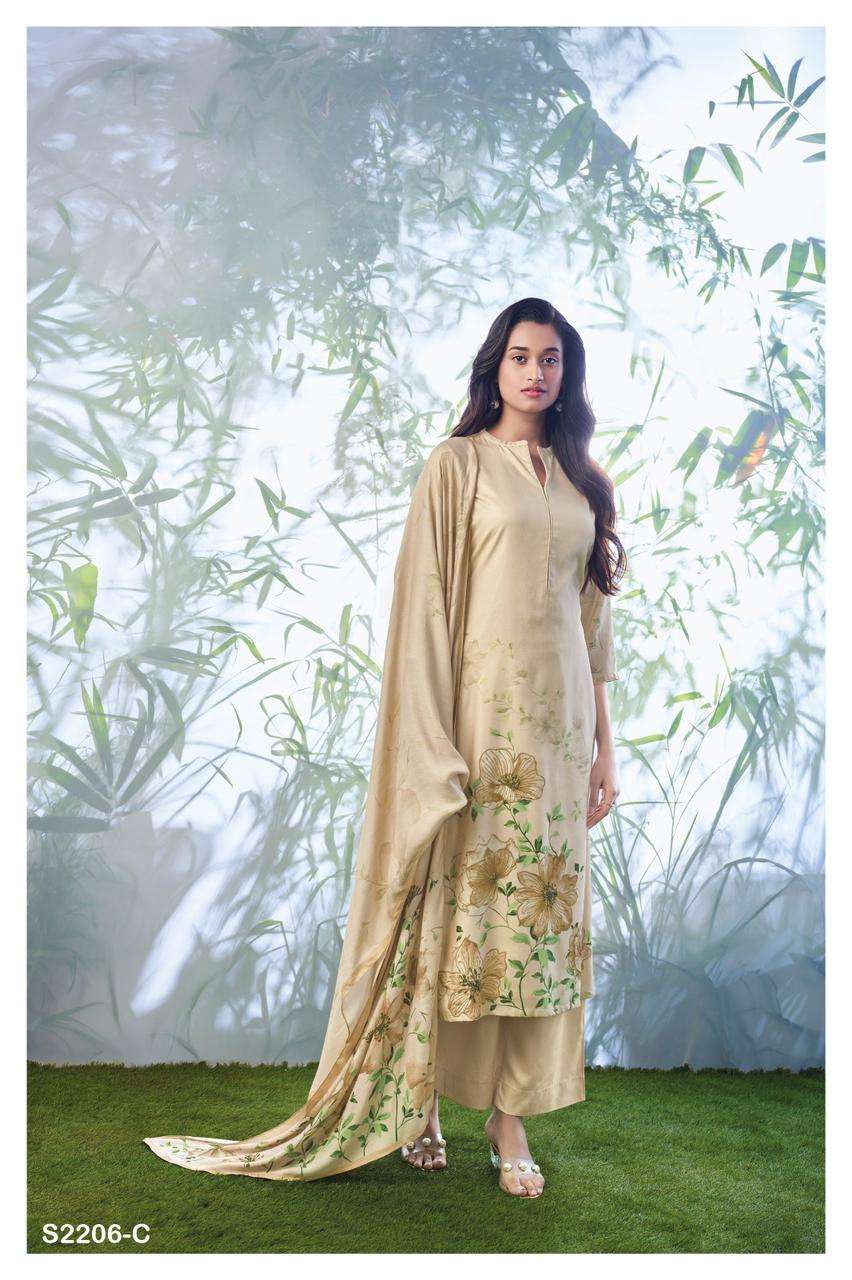 ganga ella 2206 colour series latest designer pakistani salwar kameez wholesaler surat gujarat