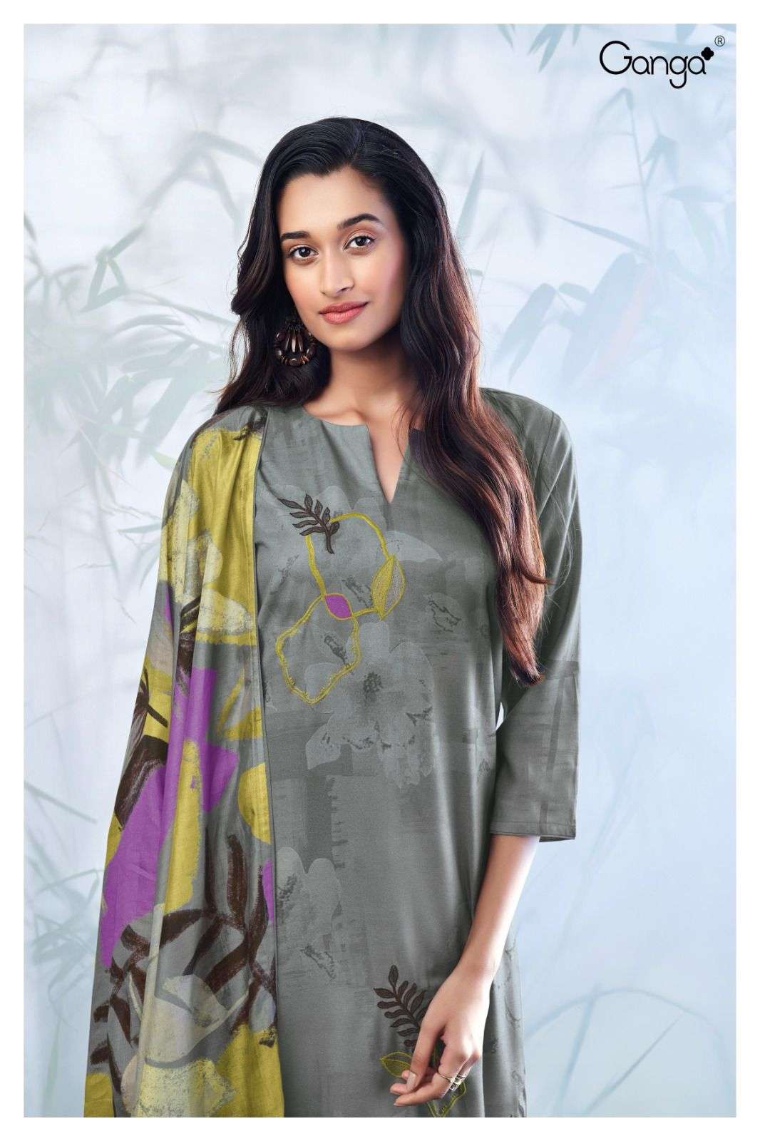 ganga erin 2163 colour series designer wedding wear pakistani salwar kameez wholesaler surat gujarat