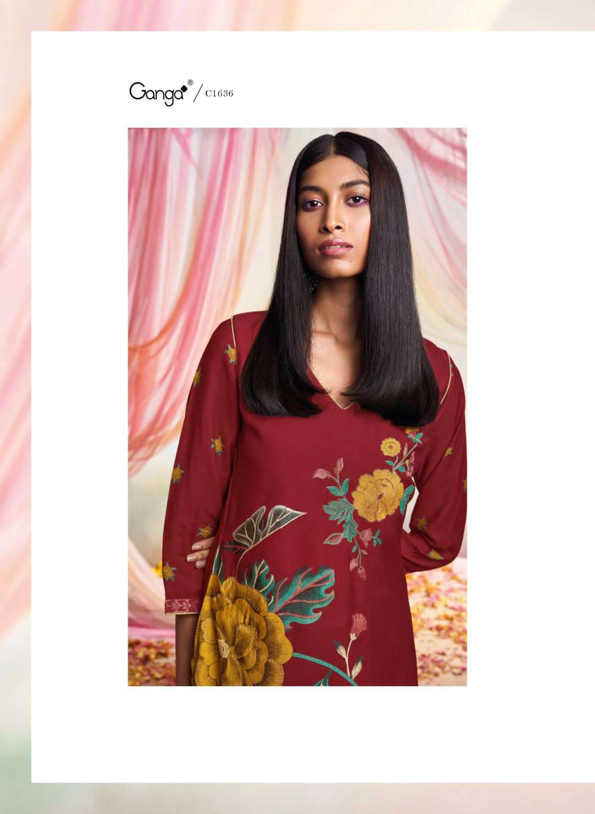 ganga fashion mor premium bemberg pashmna silk salwar kameez wholesale price surat