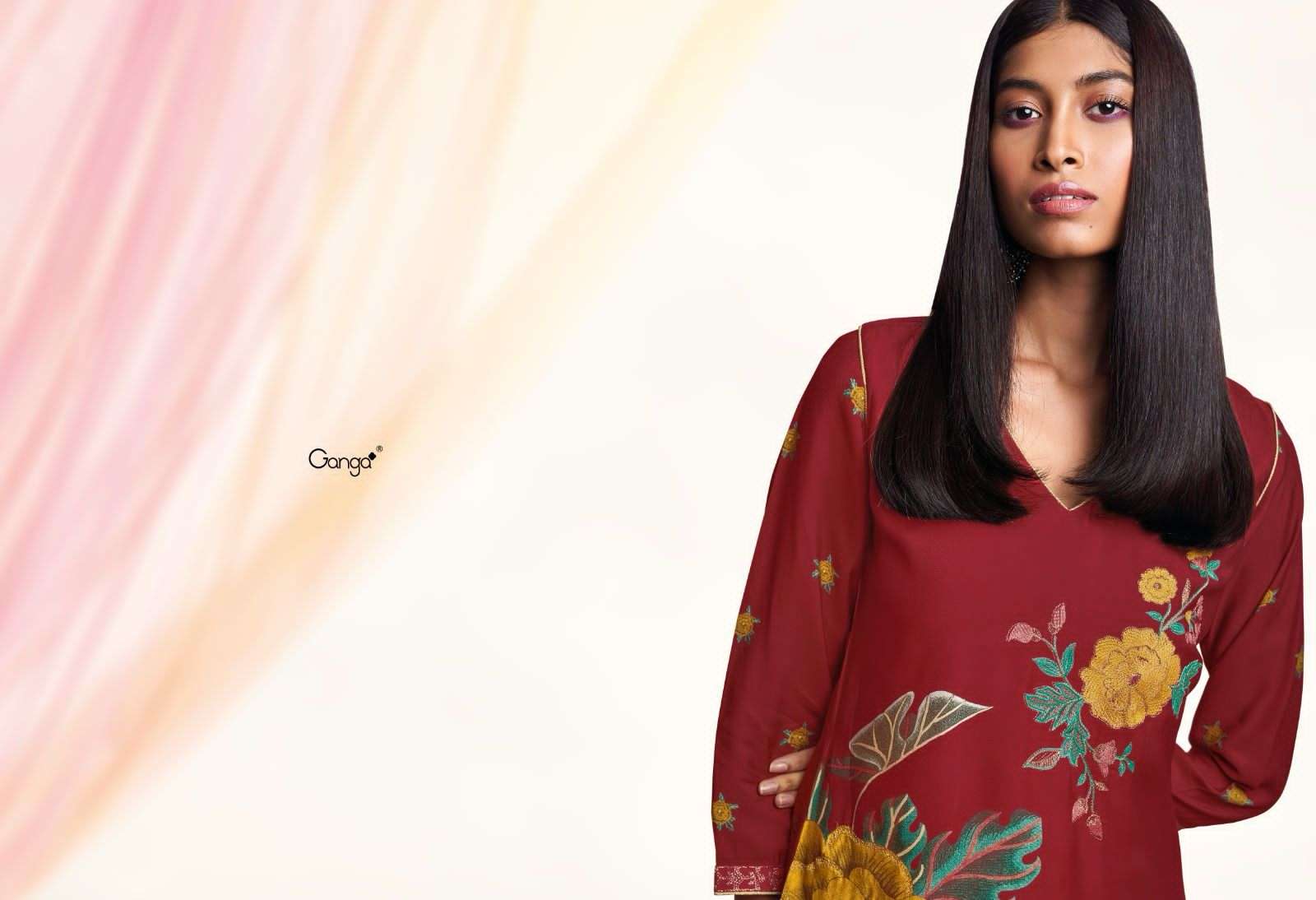 ganga fashion mor premium bemberg pashmna silk salwar kameez wholesale price surat