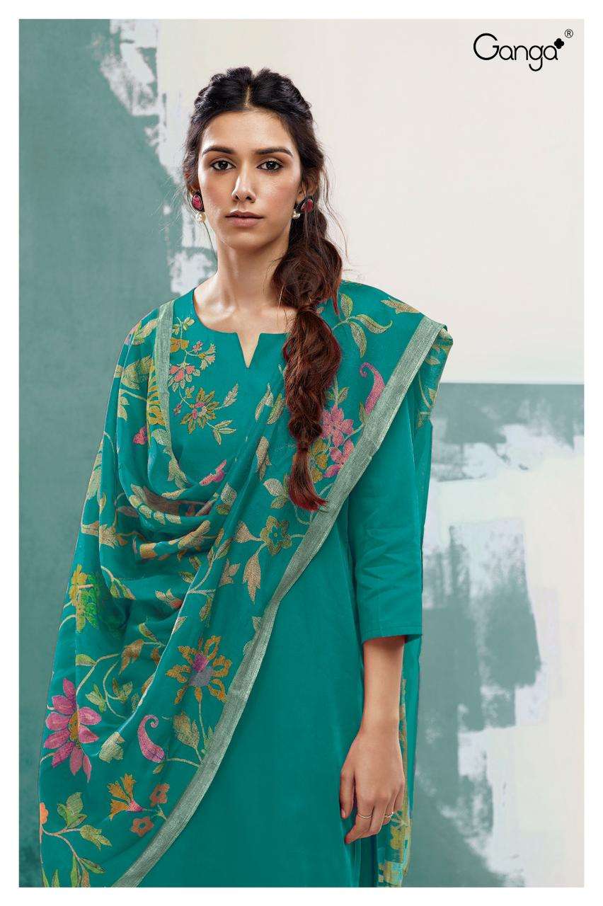 ganga ishana 1327 colour series designer wedding wear salwar kameez wholesaler surat gujarat