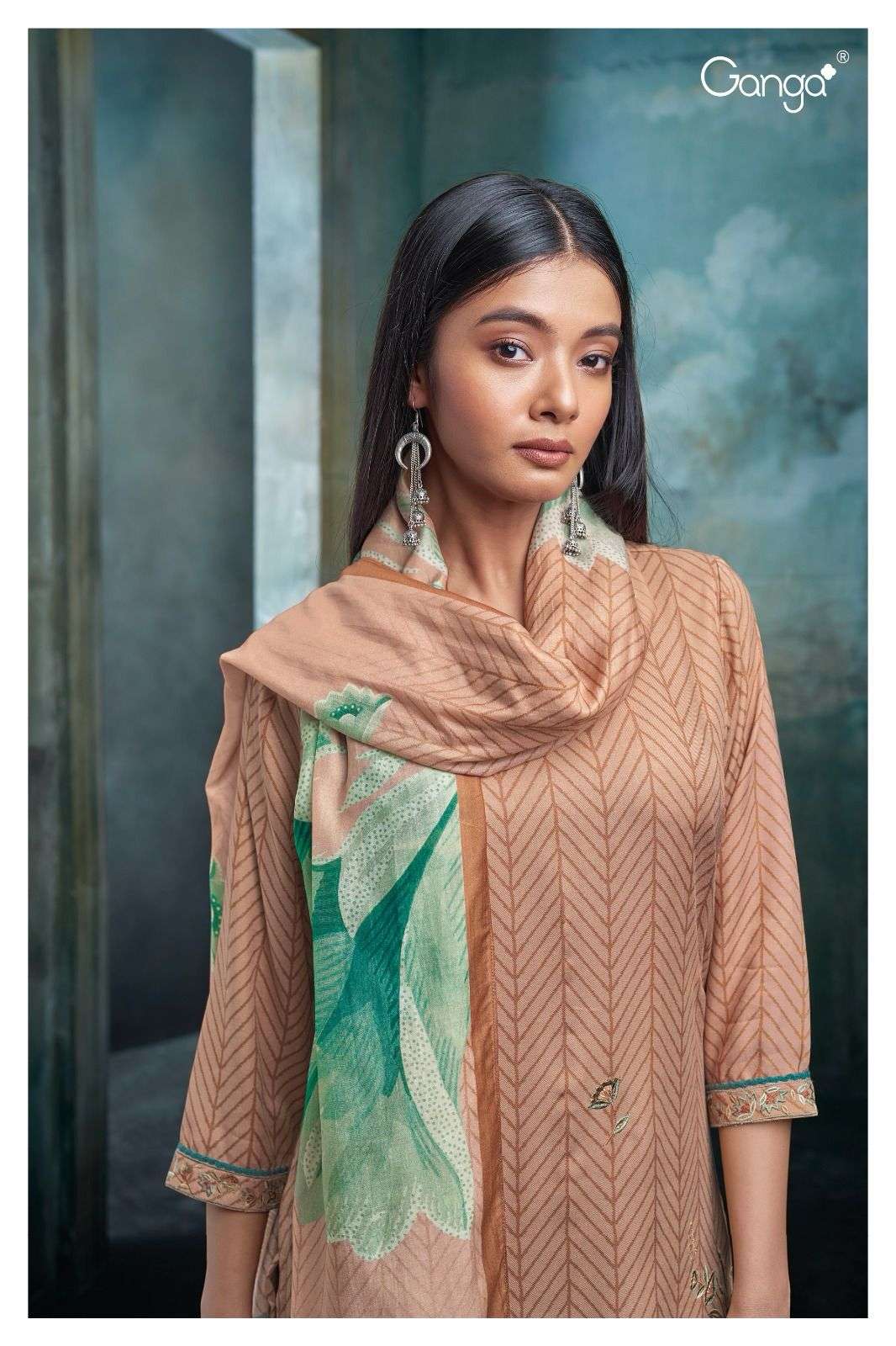 ganga myley 2087 colour series designer wedding wear salwar kameez wholesaler surat gujarat