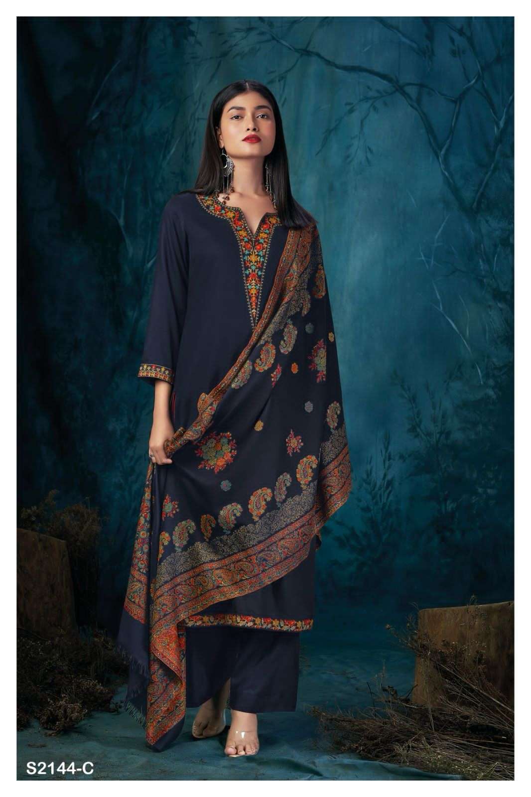 ganga vritti 2144 colour series designer wedding wear pakistani salwar kameez wholesaler surat gujarat