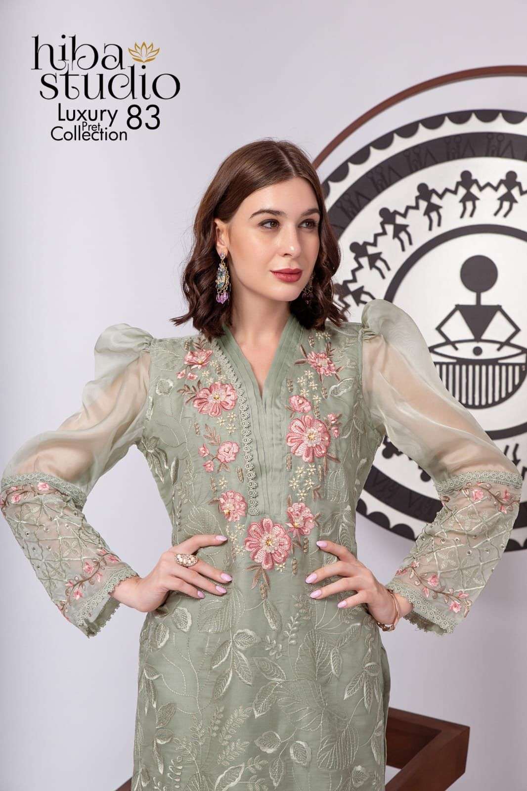 hiba studio luxury pret-83  party wear pakistani salwar suit  at wholesale price surat