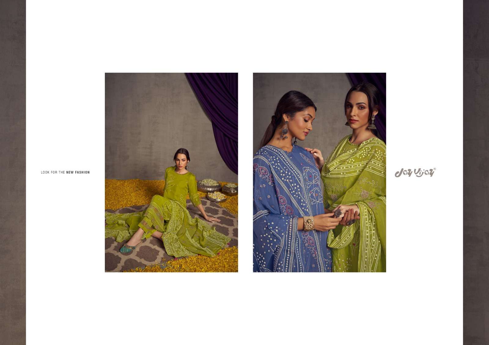jayvijay fanna 8681-8688 series latest festival wear salwar kameez wholesaler surat gujarat