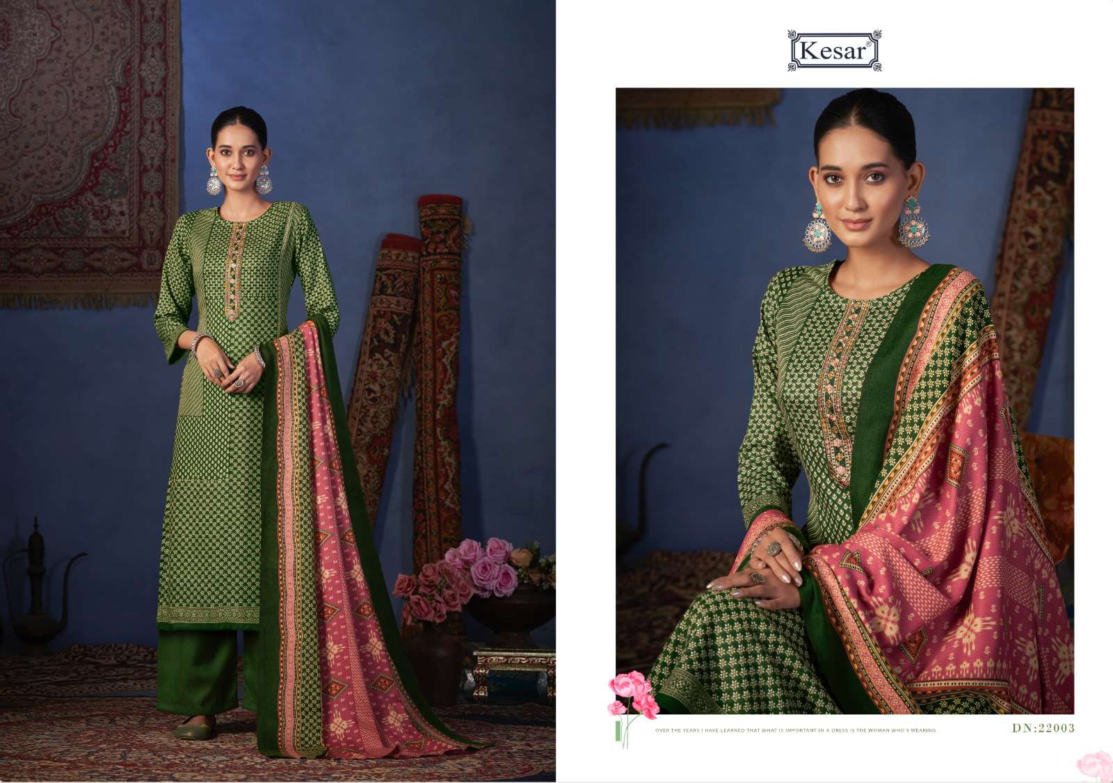 kesar shahin 22001-22006 pashmina designer suits collection wholesale price surat`