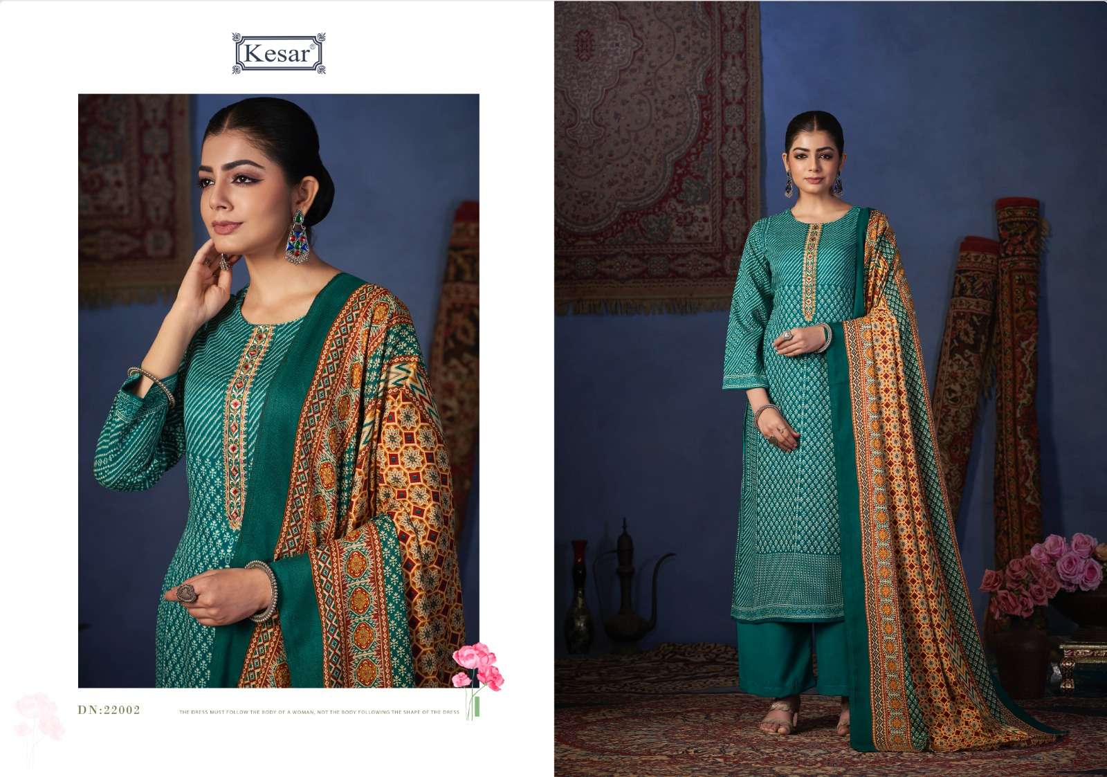kesar shahin 22001-22006 pashmina designer suits collection wholesale price surat`