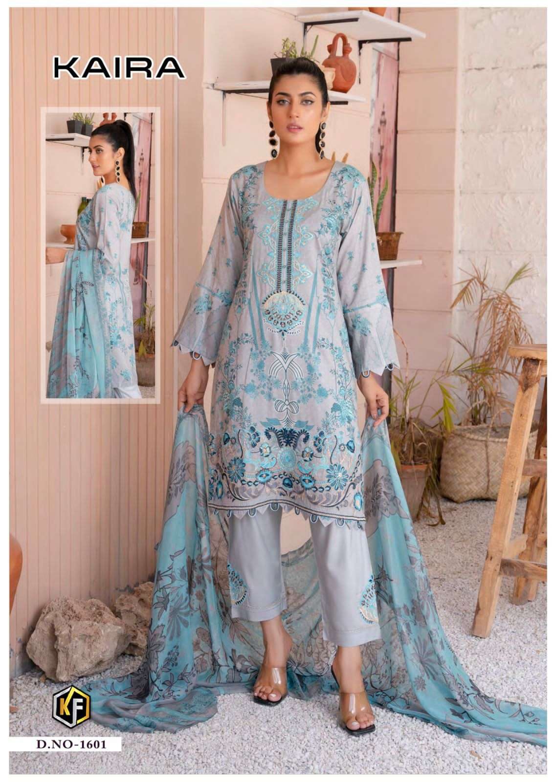 keval fab kaira vol-16 1601-1606 series designer fancy party wear salwar kameez set wholesaler surat