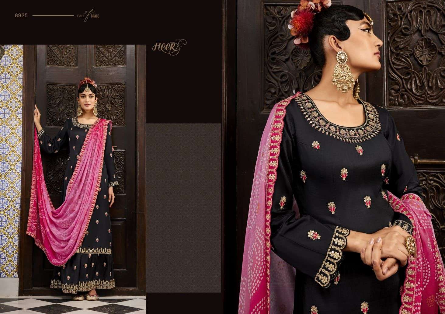 kimora nohreen 8921-8928 series pure soft silk embrodred party wear salwar kameez collection online wholesaler 