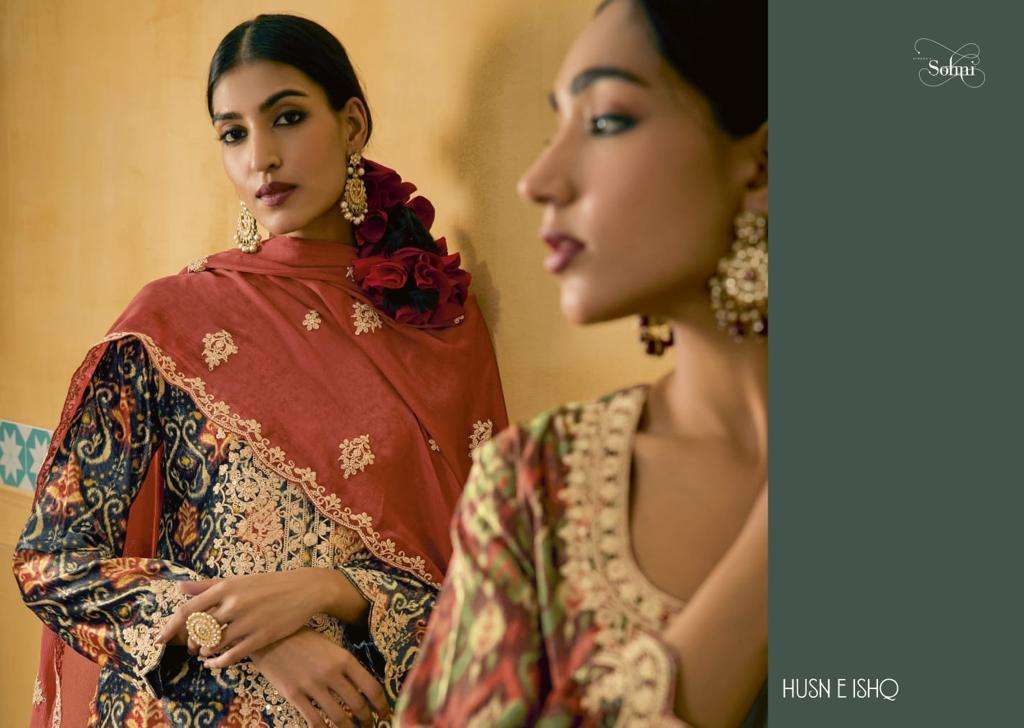 kimora sohni husn-e-ishq 0041-0048 series designer latest pakistani salwar kameez wholesaler surat