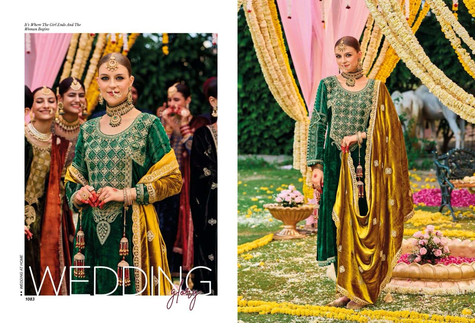 kuch khaas vol-8 1081-1088 series designer festive wear traditional pakistani salwar kameez wholesaler surat gujarat