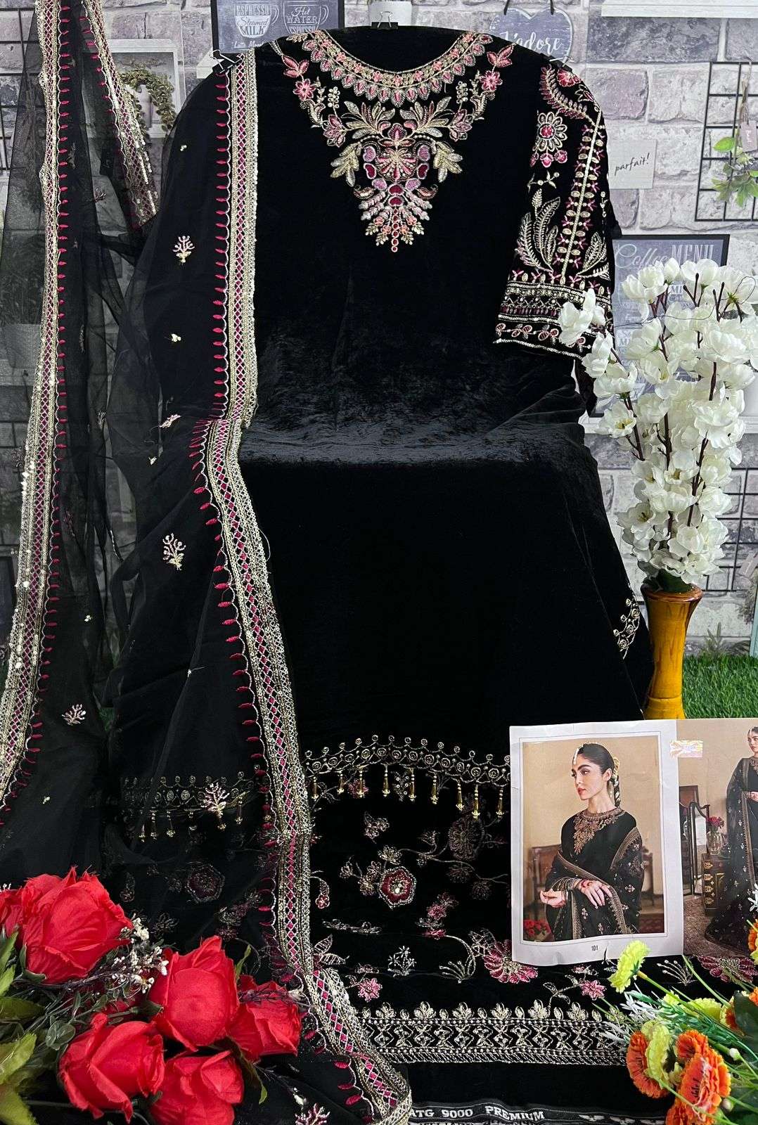 maria b 101-104 series deepsy suits latest designer pakistani salwar kameez wholesaler surat gujarat
