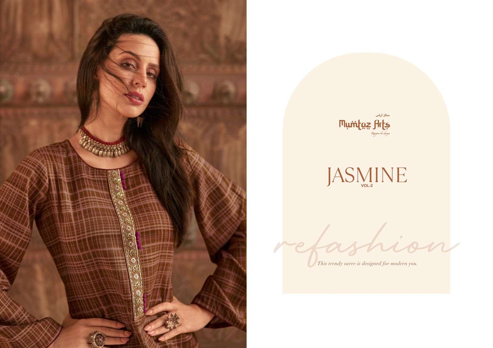 mumtaz arts jasmine vol-2 60001-60006 series latest pakistani salwar kameez wholesaler surat gujarat