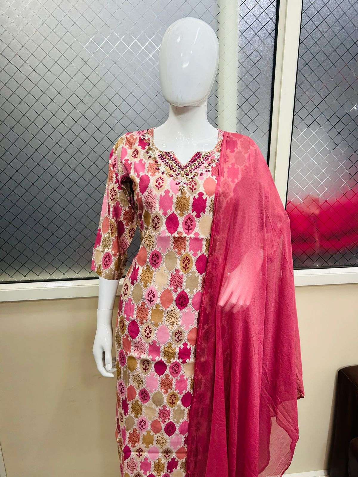 pf designer latest designer fully worked festive wear kurti set at wholesaler price surat gujarat india