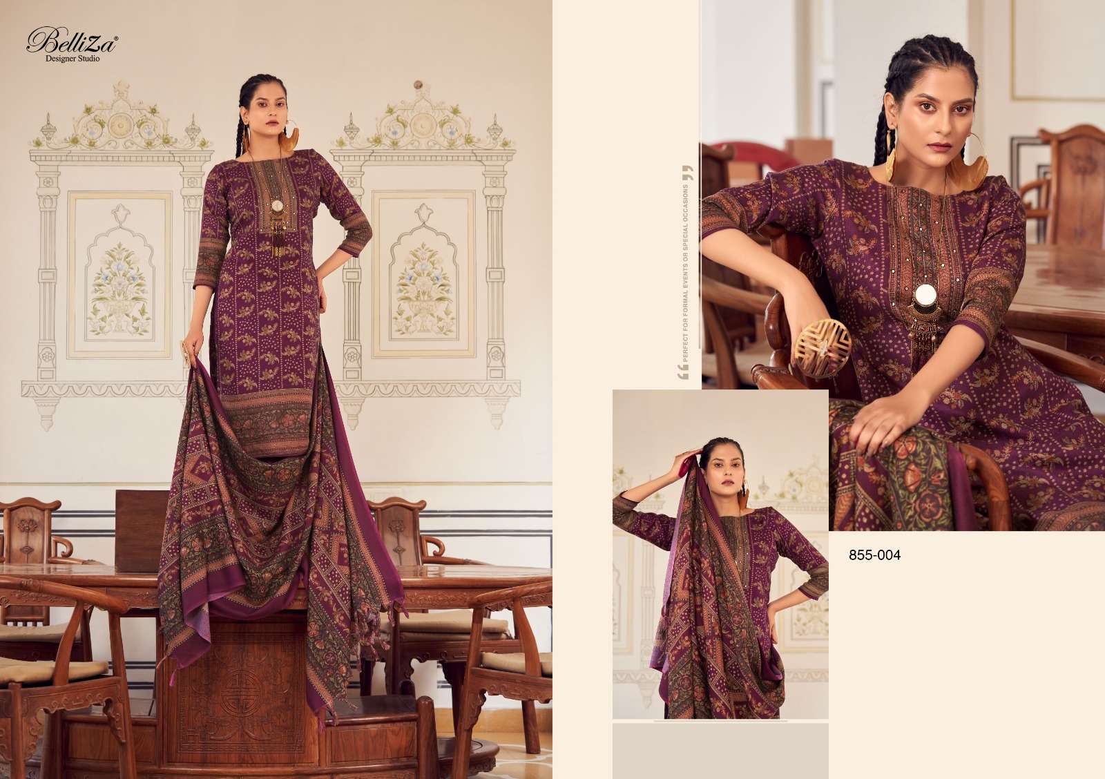 rama fashion ruh di naal latest designer velvet salwar kameez wholesaler surat gujarat
