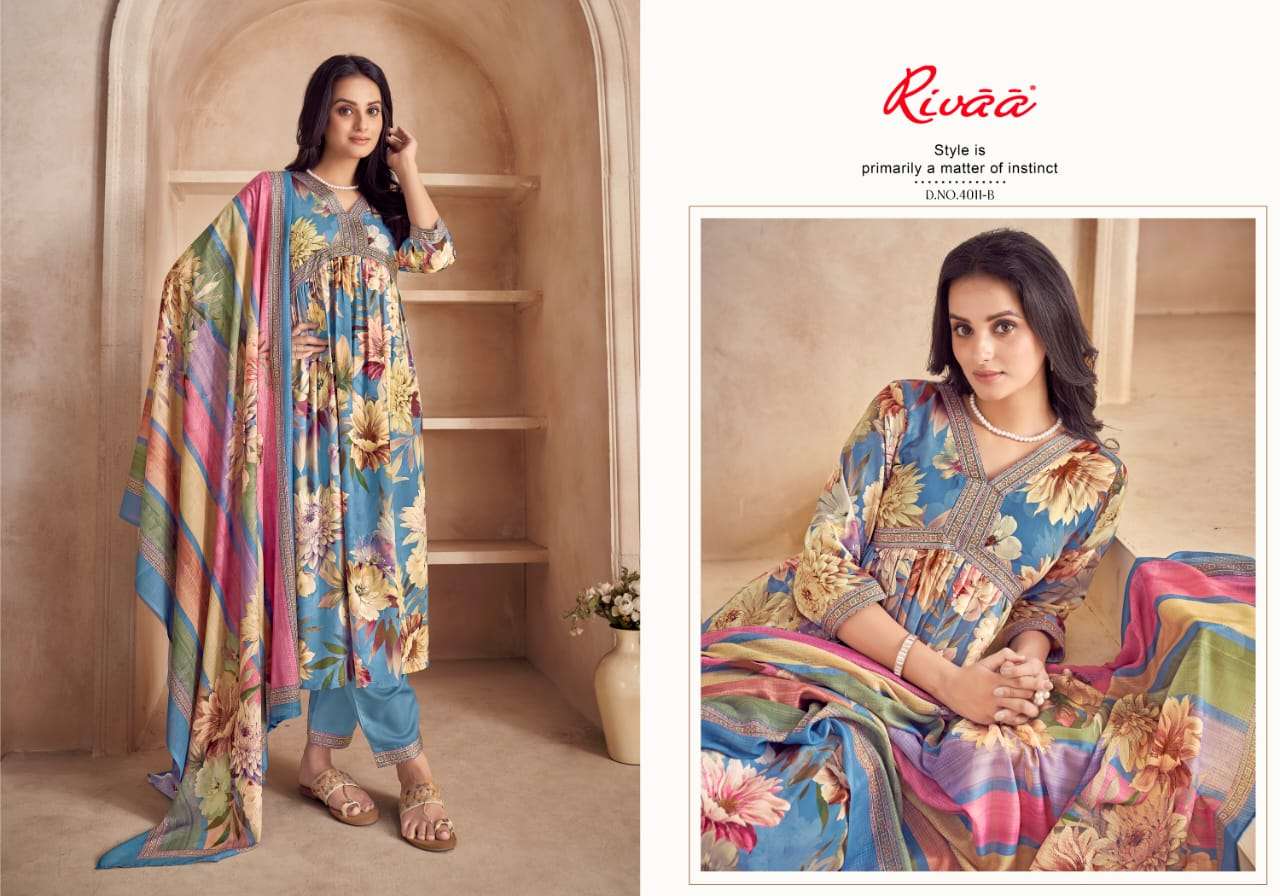rivaa exports vaani vol-4 latest pakistani festive wear salwar kameez wholesaler surat gujarat