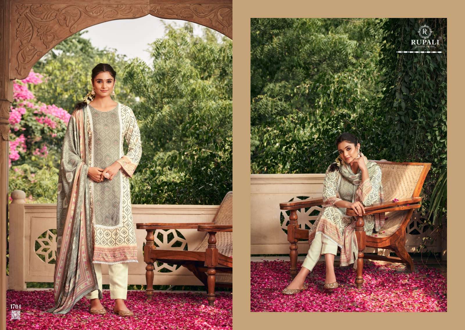 rupali fashion bahaar 1701-1708 series latest designer salwar kameez wholesaler surat gujarat