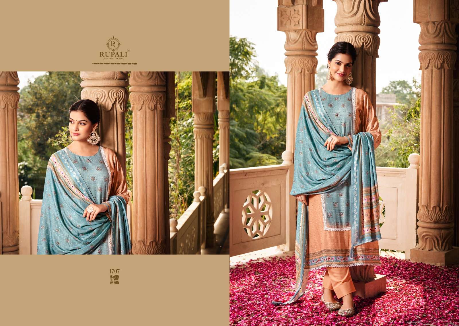 rupali fashion bahaar 1701-1708 series latest designer salwar kameez wholesaler surat gujarat
