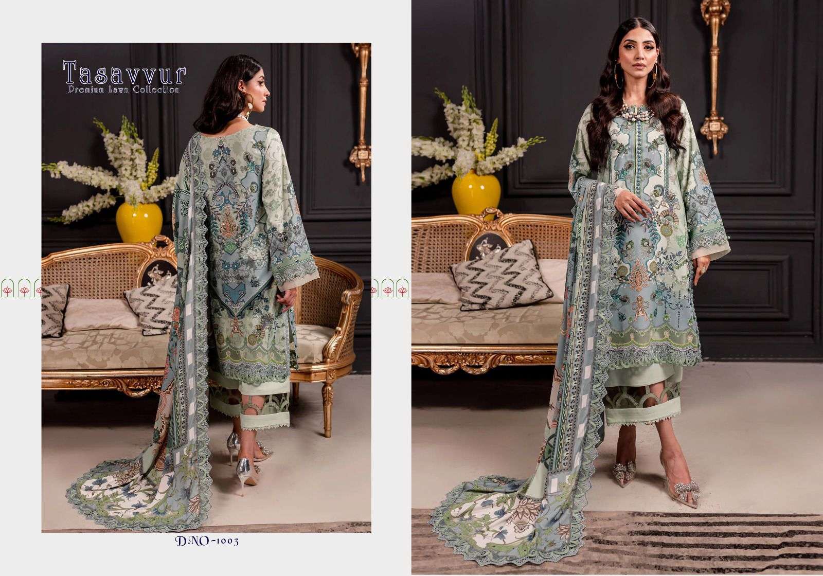 tasavvur vol-1 1001-1006 series latest designer pakistani salwar kameez at wholesale price surat gujarat