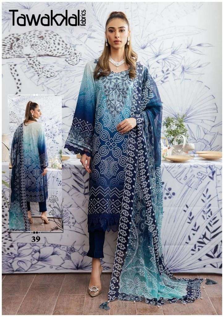 tawakkal mehroz luxury cotton collection vol-4 31-40 series designer pakistani salwar kameez wholesaler surat