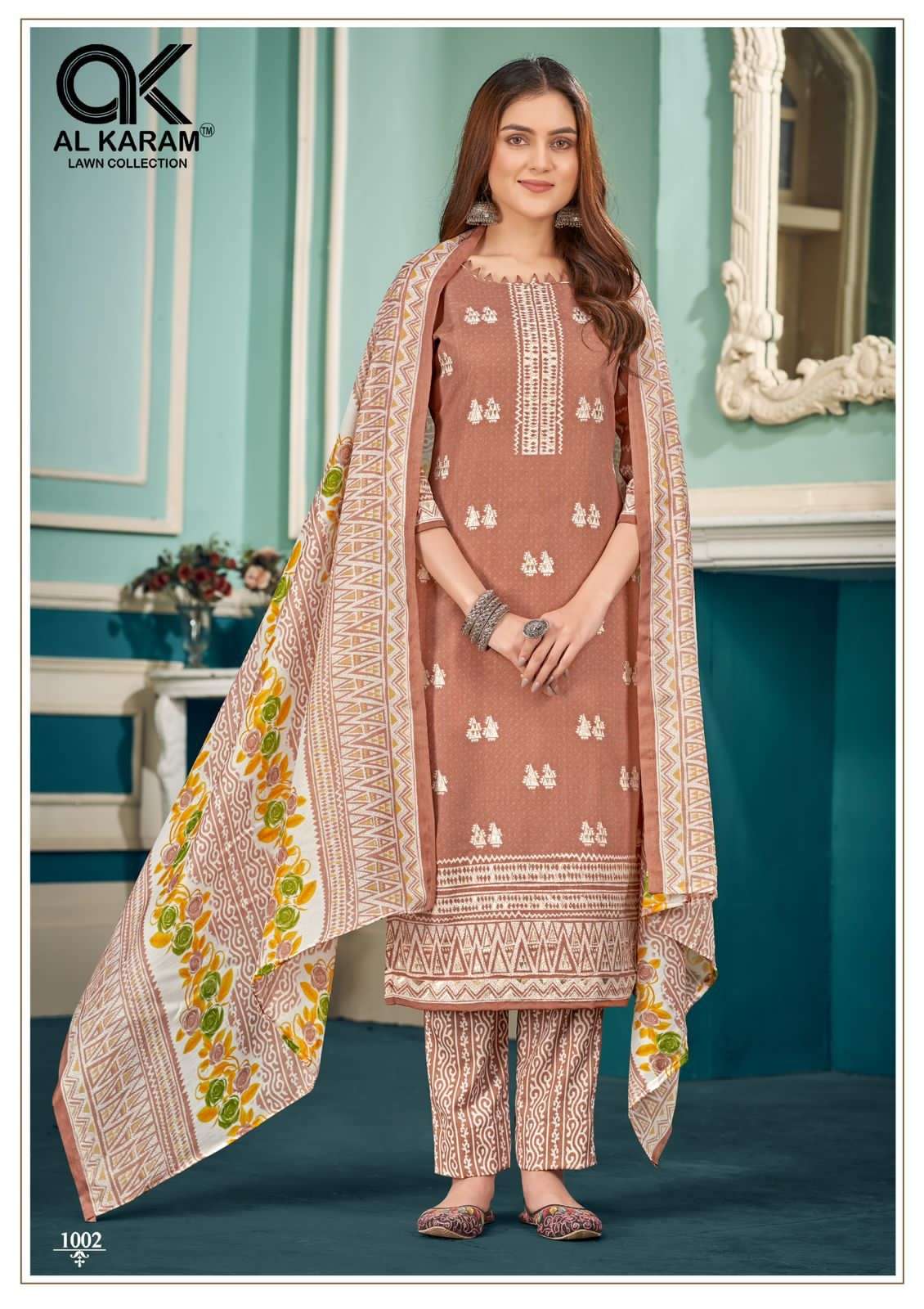 al karam zulekha 1001-1010 series designer pakistani salwar kameez wholesaler