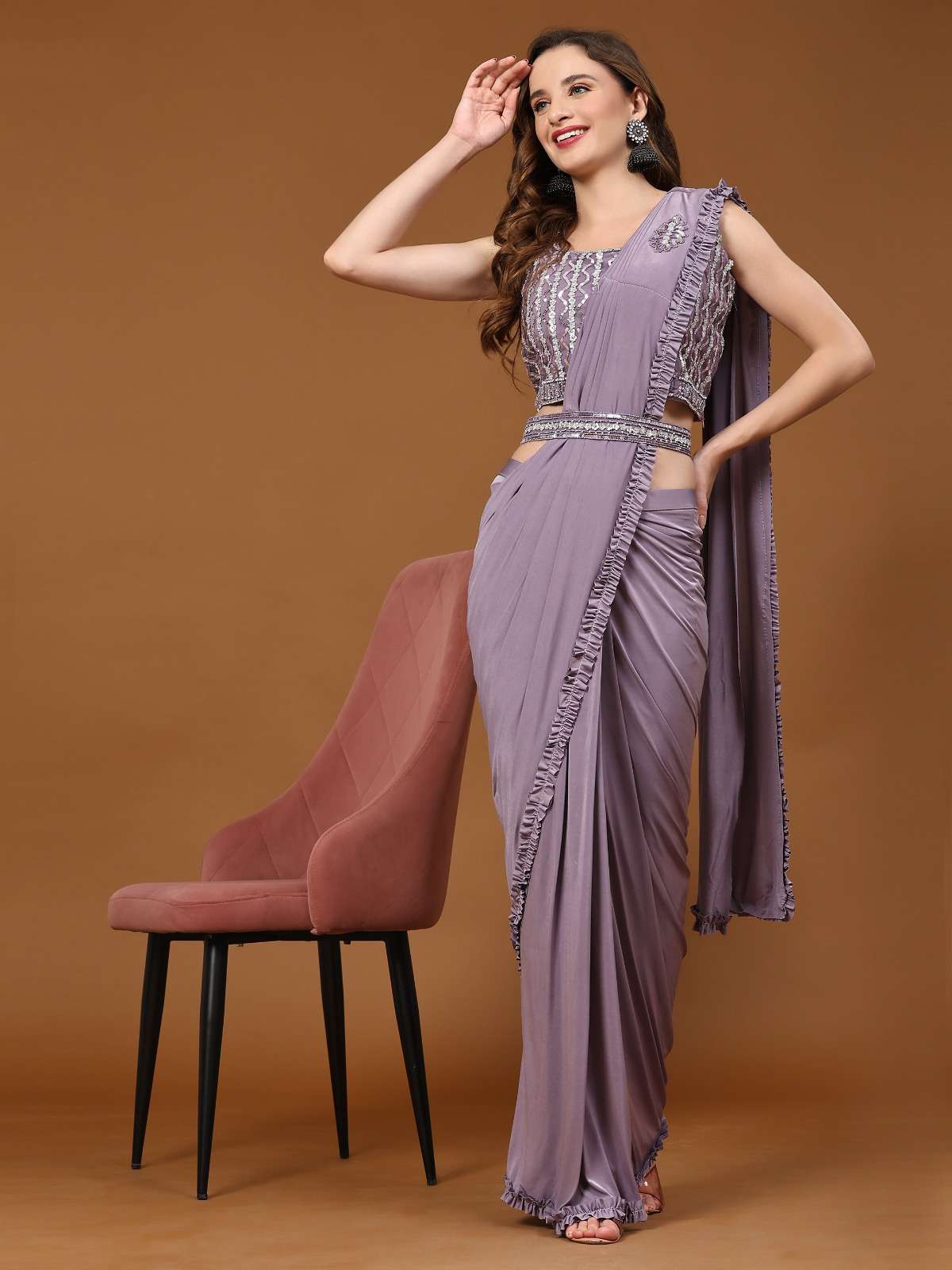 amoha trendz 101997 colour series designer ready to wear wedding saree wholesaler surat gujarat