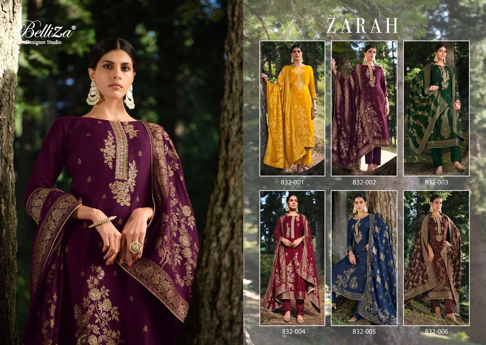 belliza zarah designer latest pakistani festive wear salwar kameez wholesaler surat gujarat