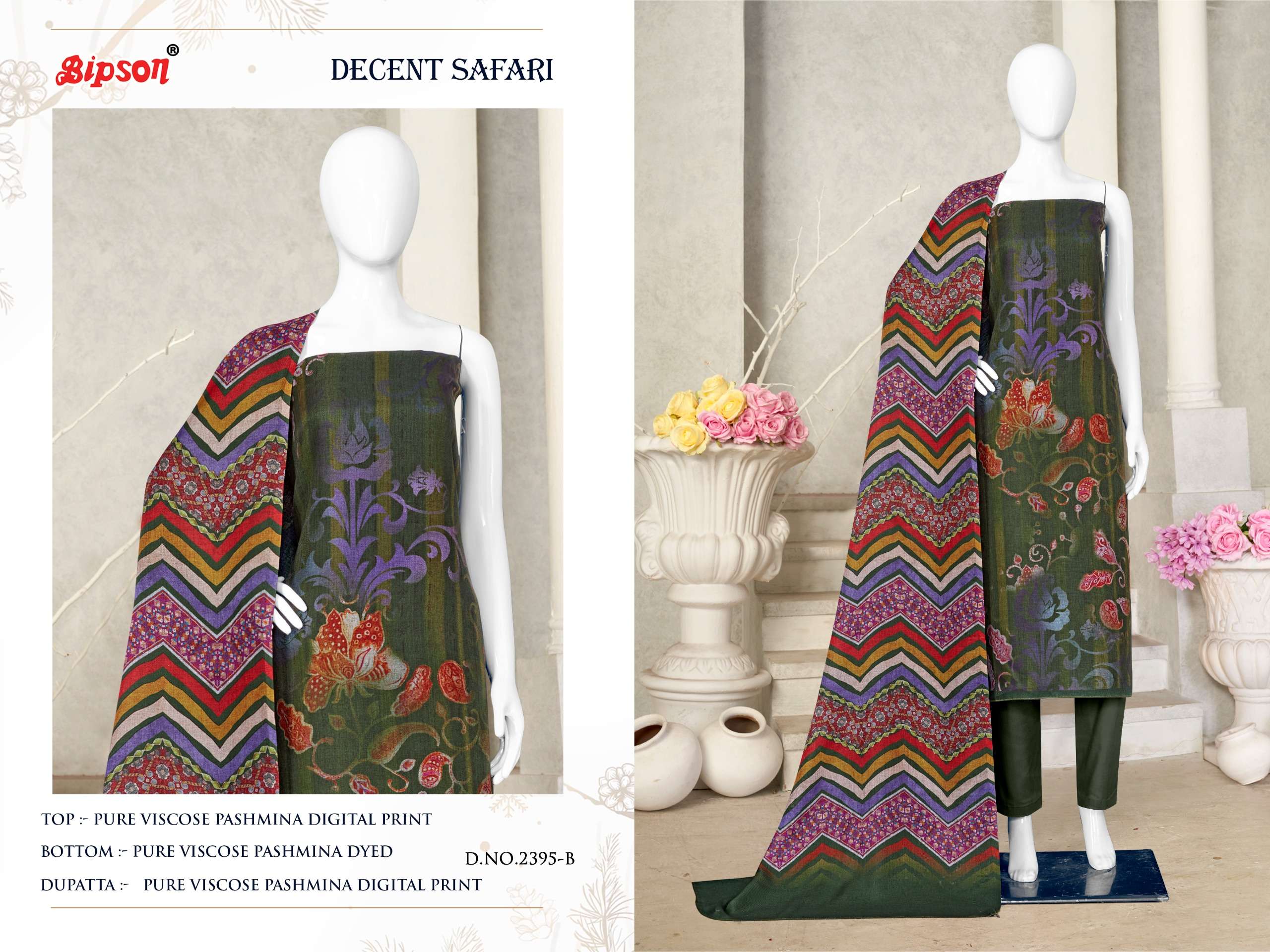 bipson decent safari 2395 colour series latest wedding wear pakistani salwar kameez wholesaler surat