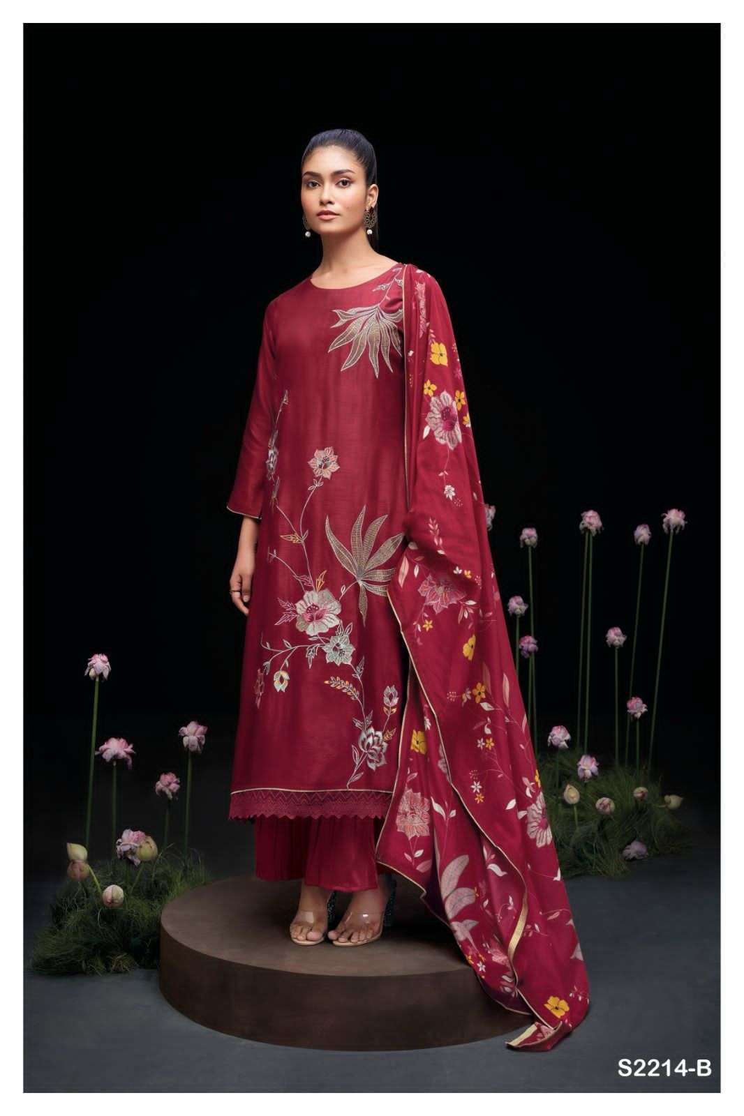 ganga aimi 2214 colour series latest designer pakistani salwar kameez wholesaler surat gujarat