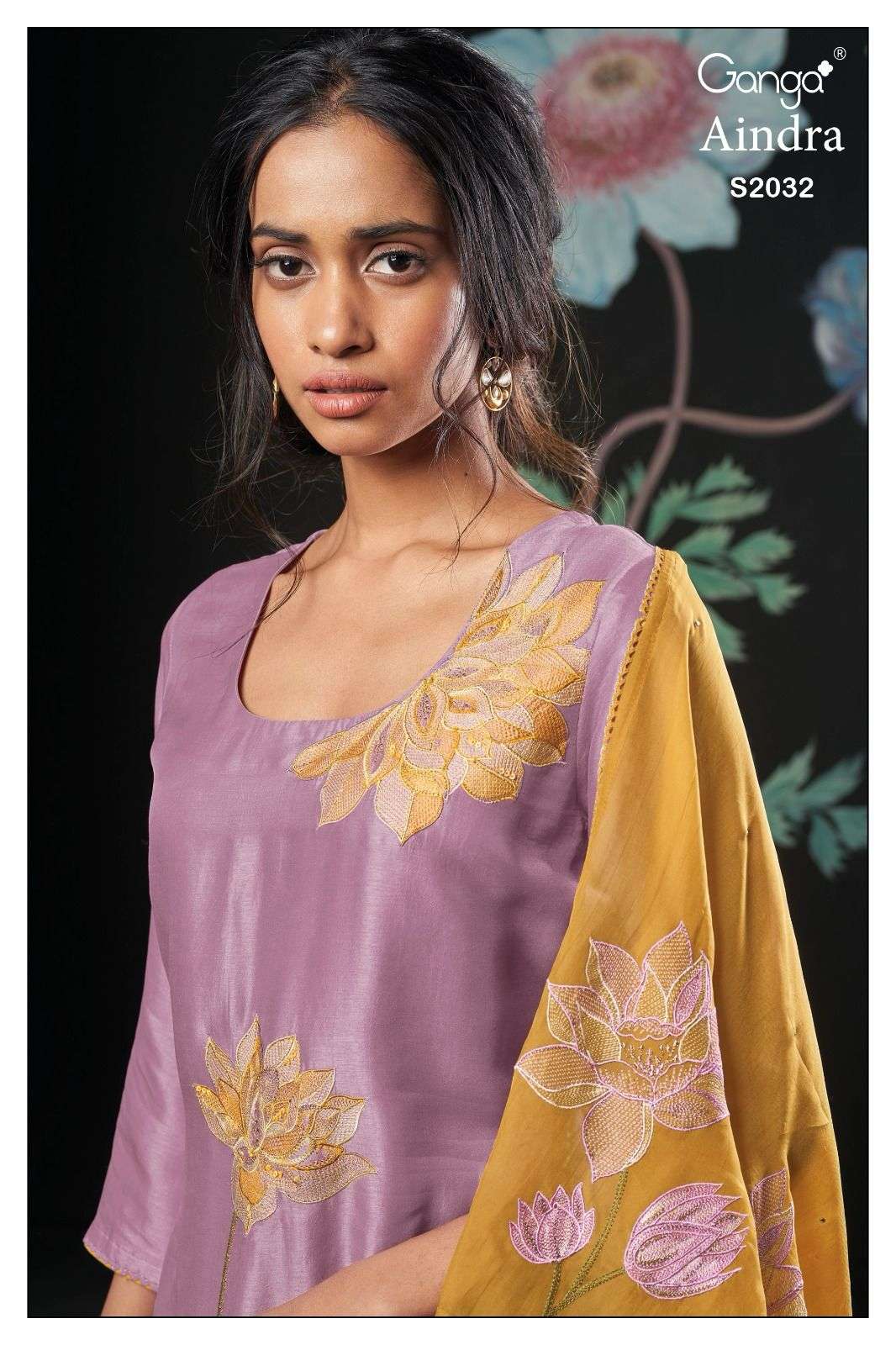 ganga aindra 2032 colour series designer wedding wear salwar kameez wholesaler surat gujarat