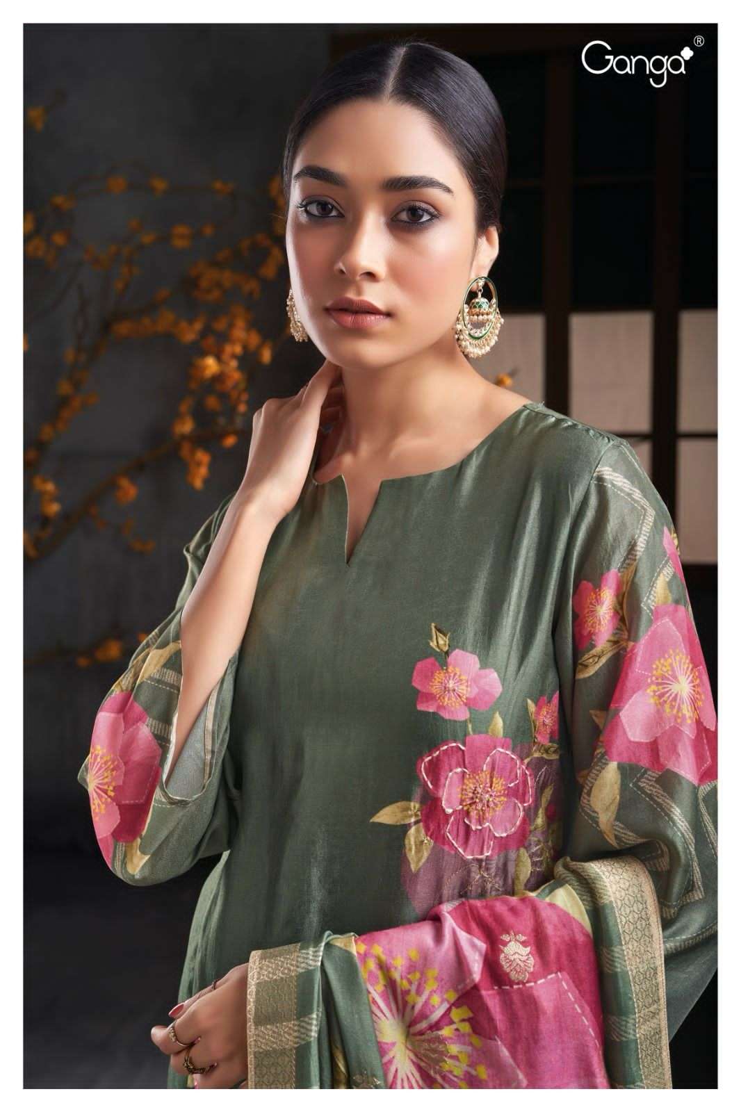 ganga darcie 2068 colour series designer festive wear printed pakistani salwar kameez at wholesaler price india