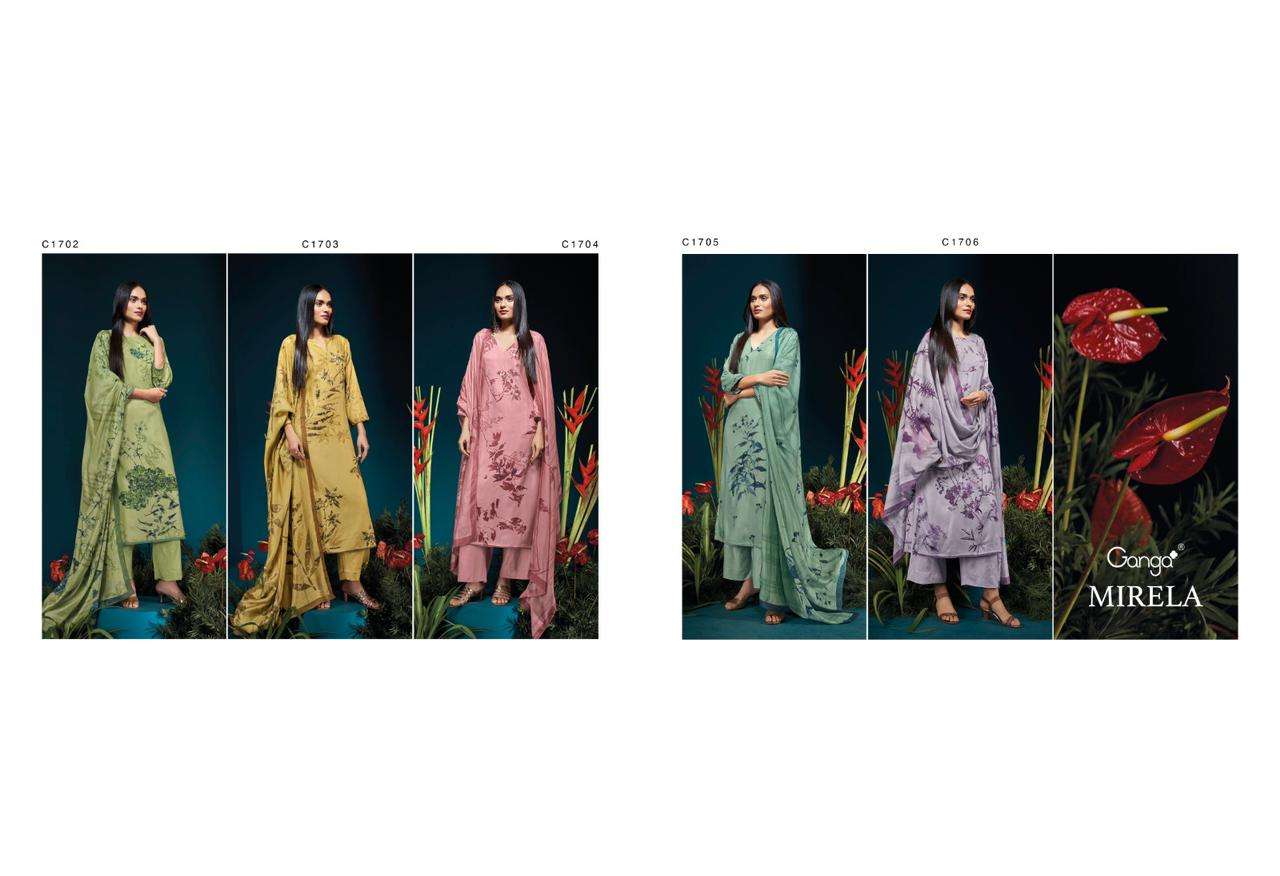 ganga mirela latest designer pakistani salwar kameez wholesaler surat gujarat