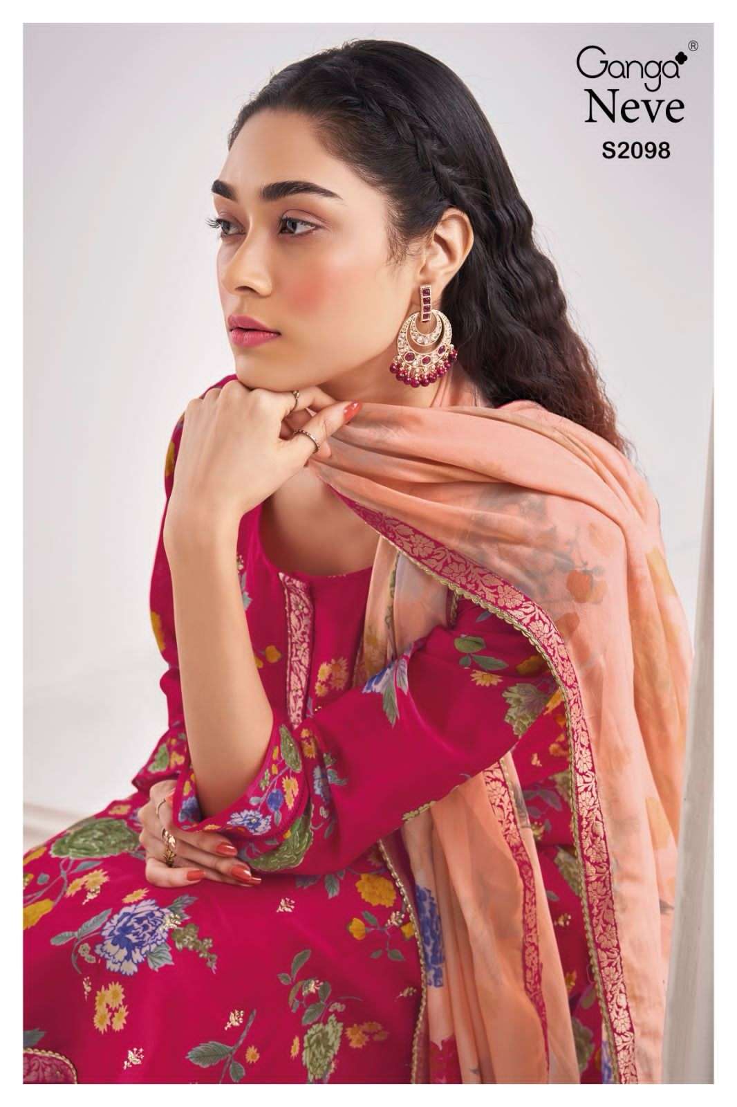 ganga neve 2098 colour series latest designer pakistani salwar kameez wholesaler surat gujarat