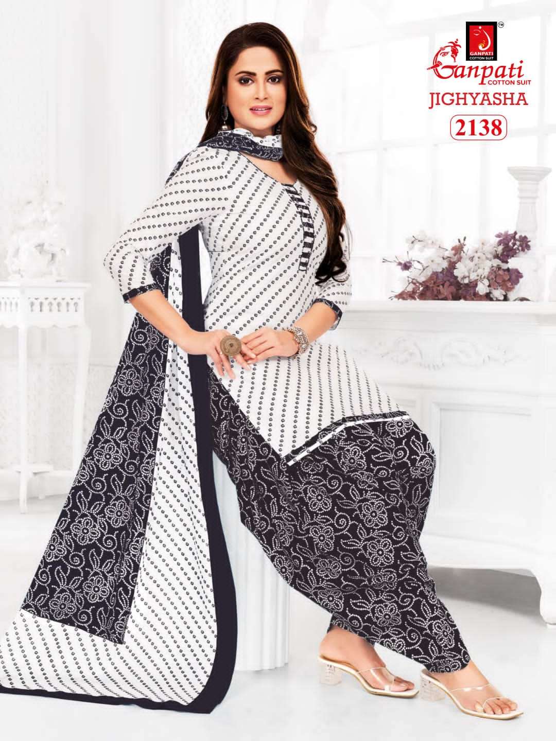 ganpati cotton jighyasha vol-21 2101-2132 series latest designer cotton patiyala salwar kameez at wholesaler rate india gujarat surat