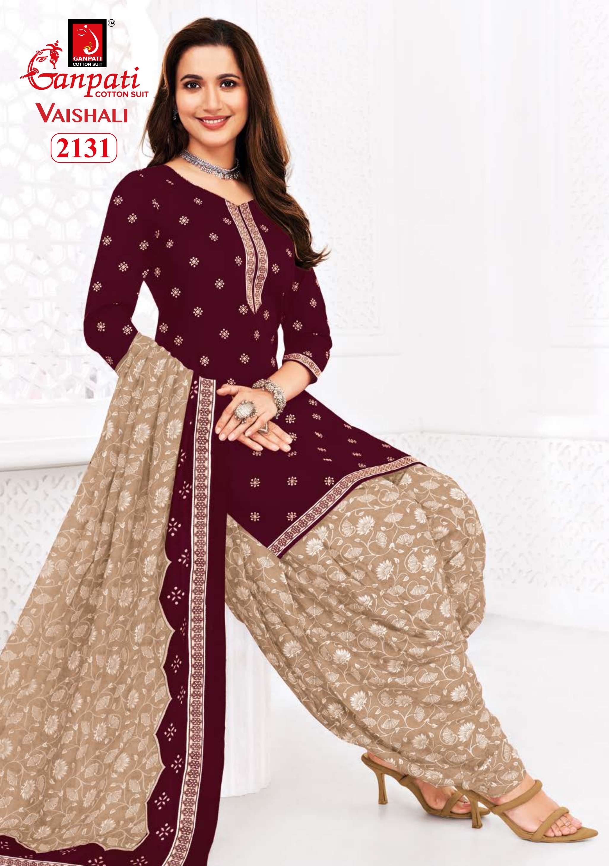 ganpati cotton suits vaishali patiyala vol-7 series patiyala cotton stitched salwar kameez wholesaler surat gujarat