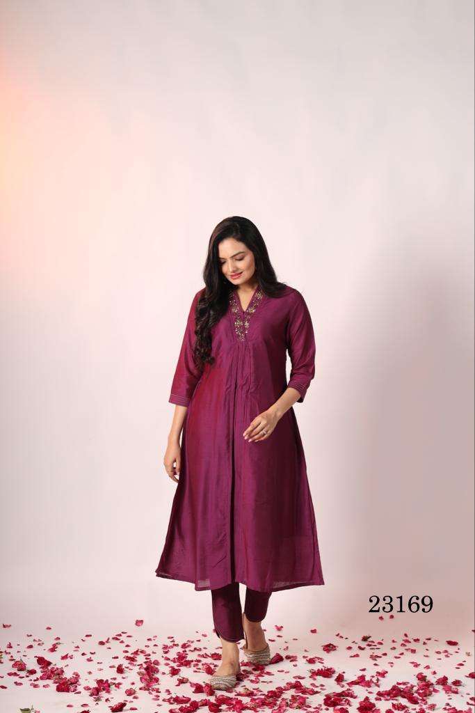 indira apparel 23169 design designer wedding wear casual kurti set wholesaler surat india