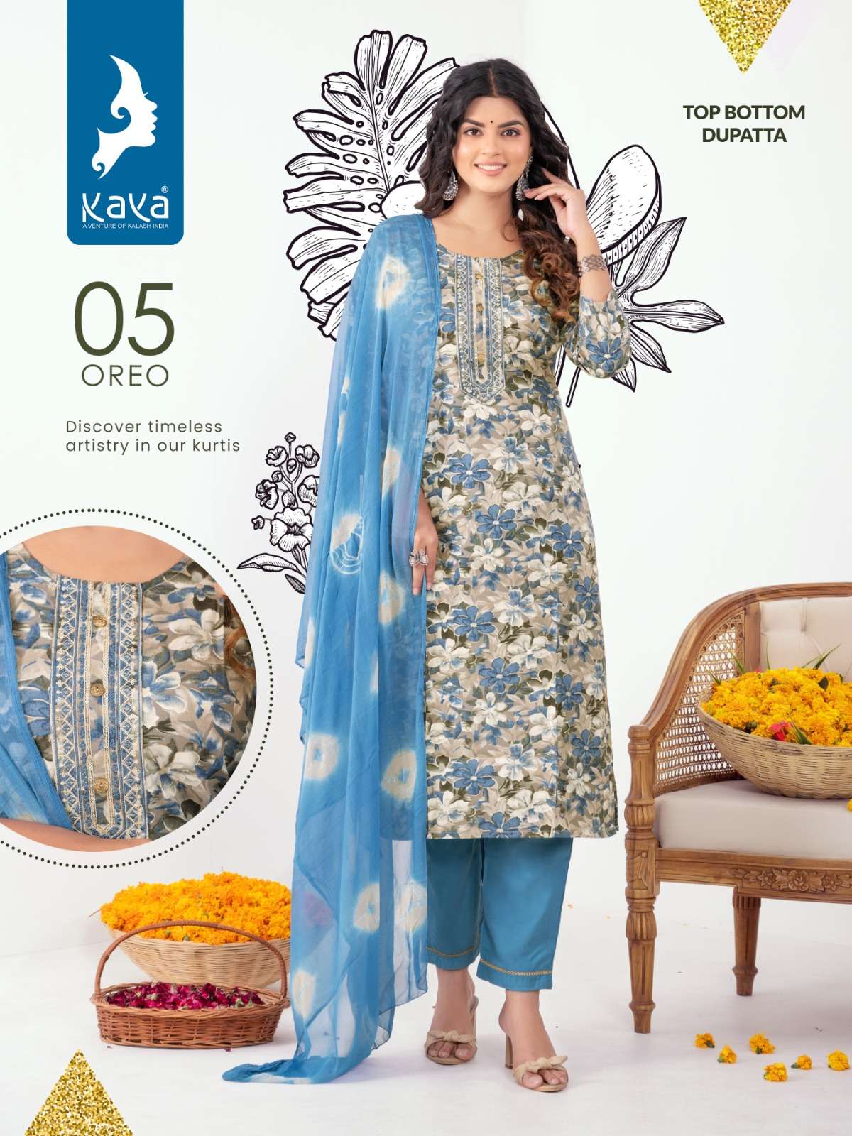 Kaya oreo Designer Fancy wedding Kurti Set Wholesaler Surat Gujarat