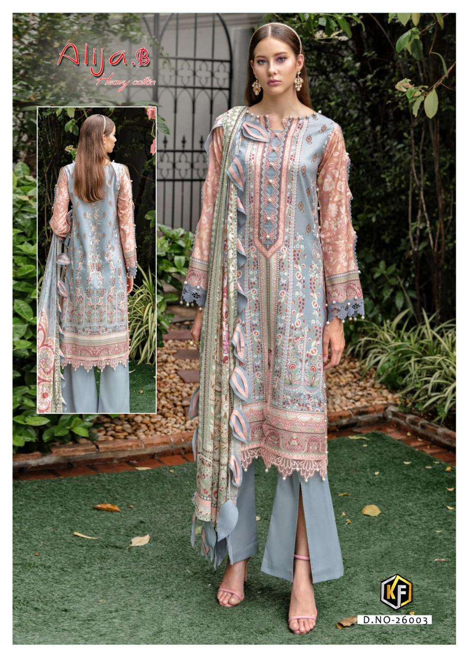 keval alija b vol-26 26001-26006 series designer fancy pakistani salwar kameez at wholesaler price india surat gujarat
