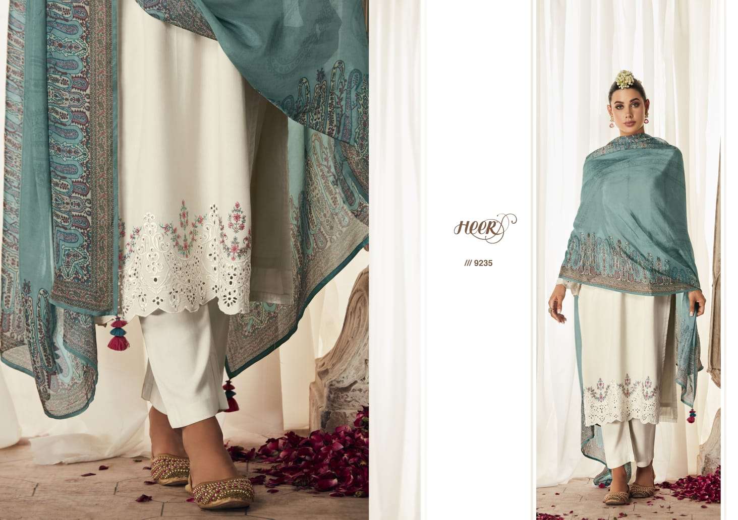 kimora hazoor 9231-9238 series designer pakistani salwar kameez for weddings wholesaler surat