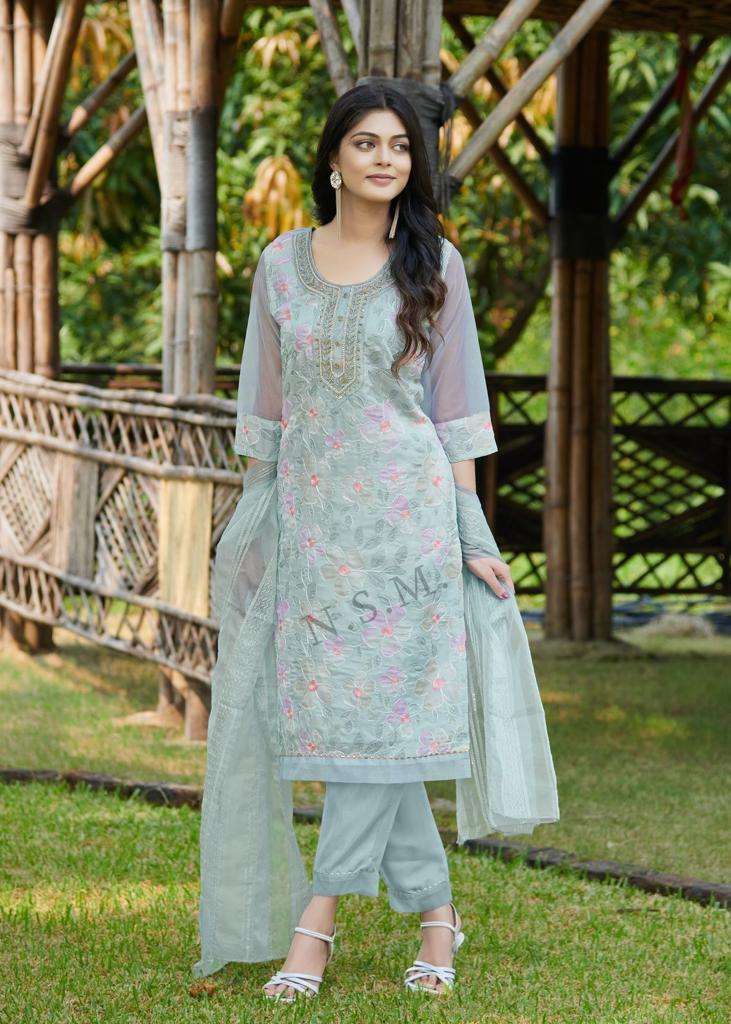 Kumb rolex by nsm organza designer readymade salwar suits collection at wholesale price