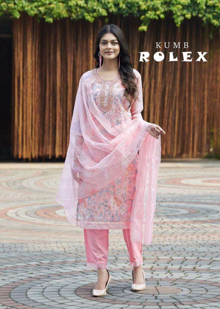 Kumb rolex by nsm organza designer readymade salwar suits collection at wholesale price