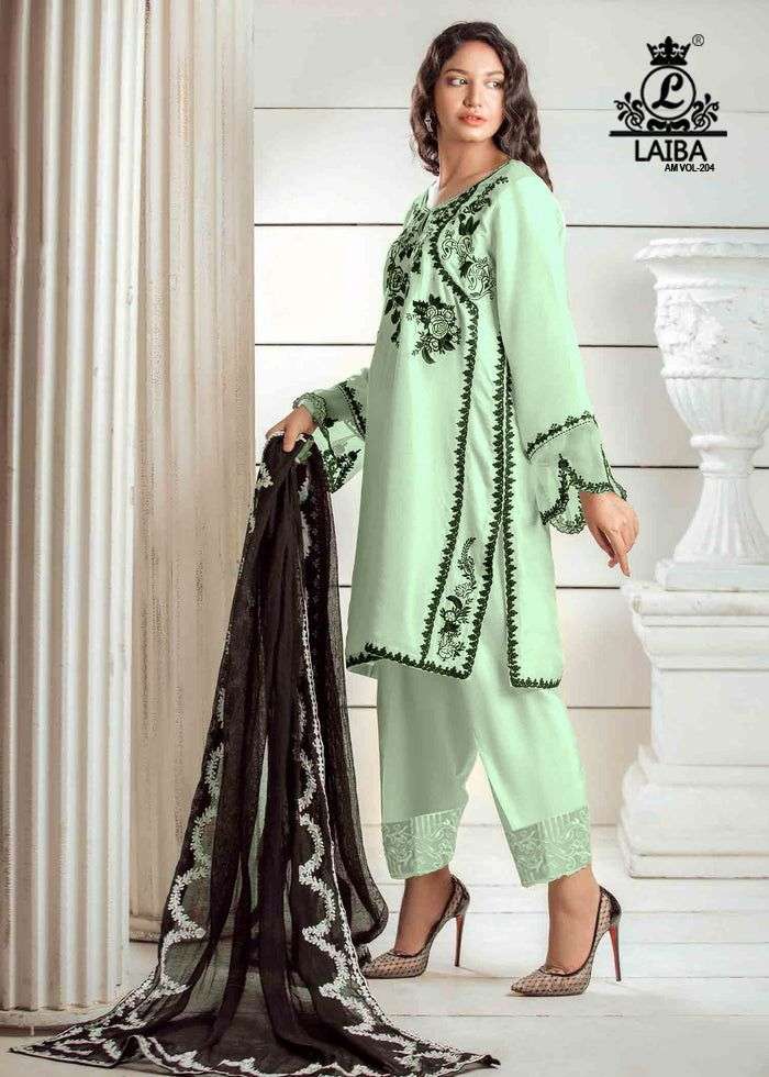 laiba am vol-204 colour series latest readymade pakistani salwar kameez wholesaler surat gujarat