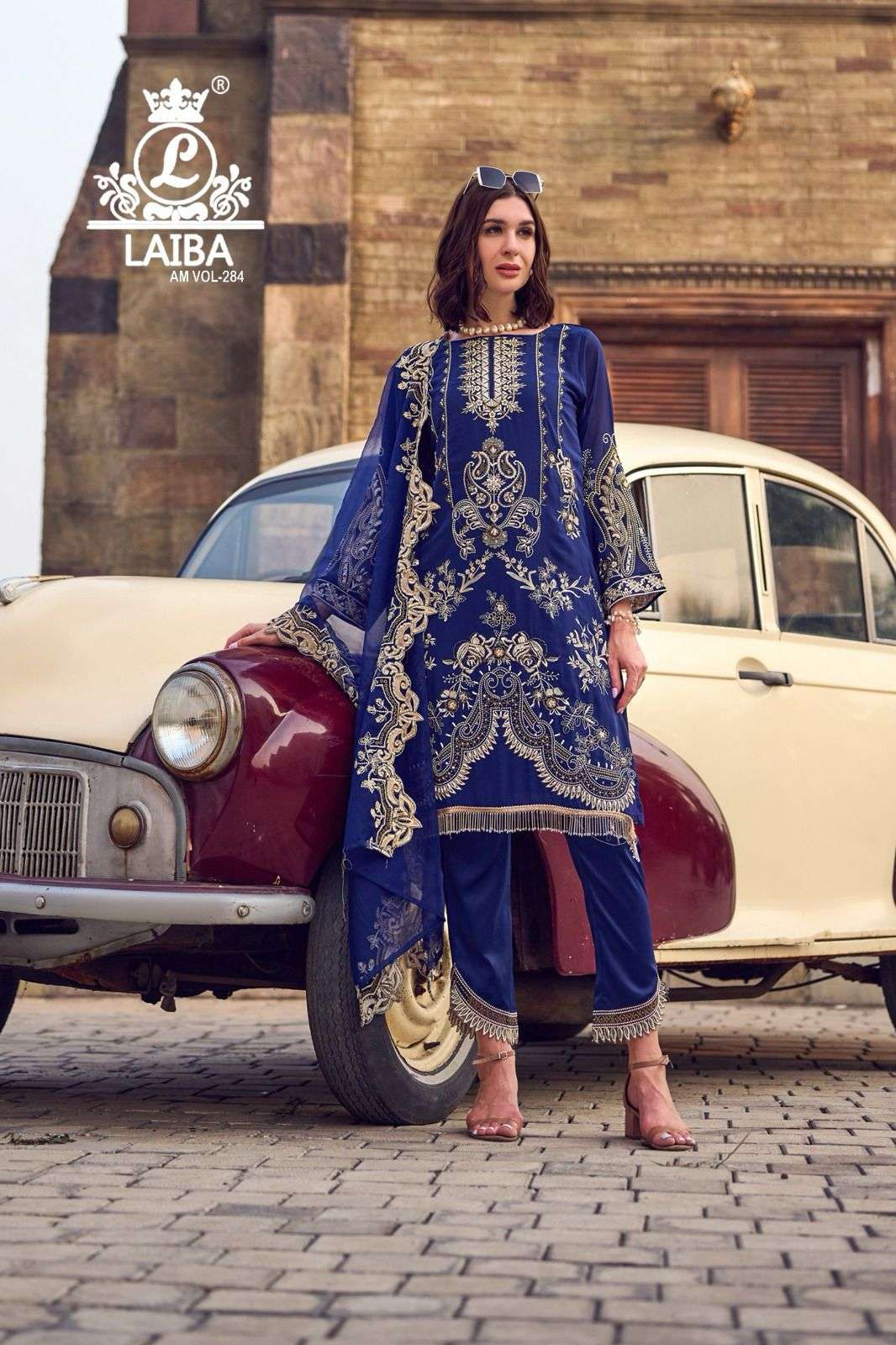 laiba am vol-284 colour series latest readymade pakistani salwar kameez wholesaler india gujarat