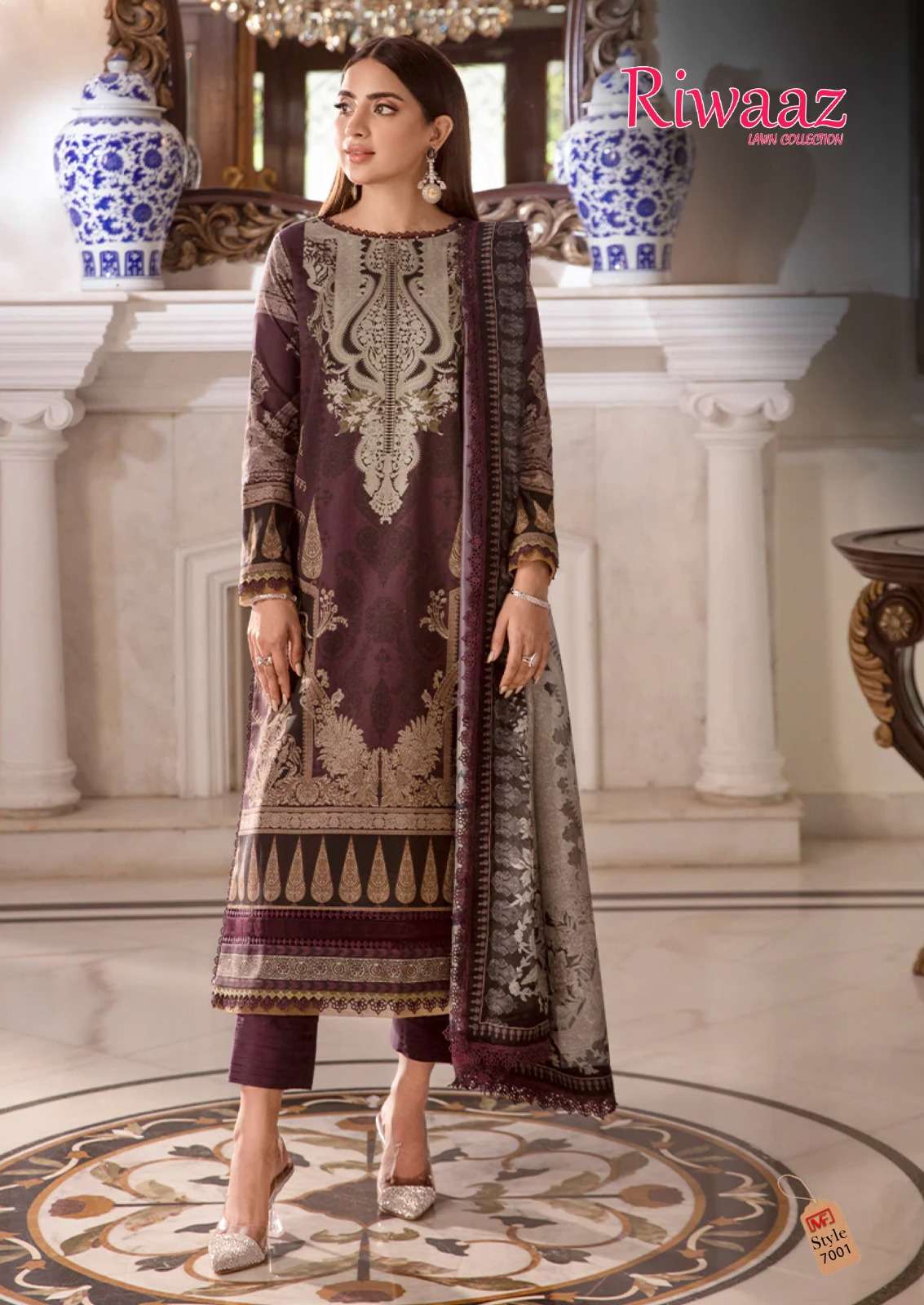 madhav fashion riwaaz vol-7 7001-7006 series latest fancy patiyala salwar kameez wholesaler surat gujarat