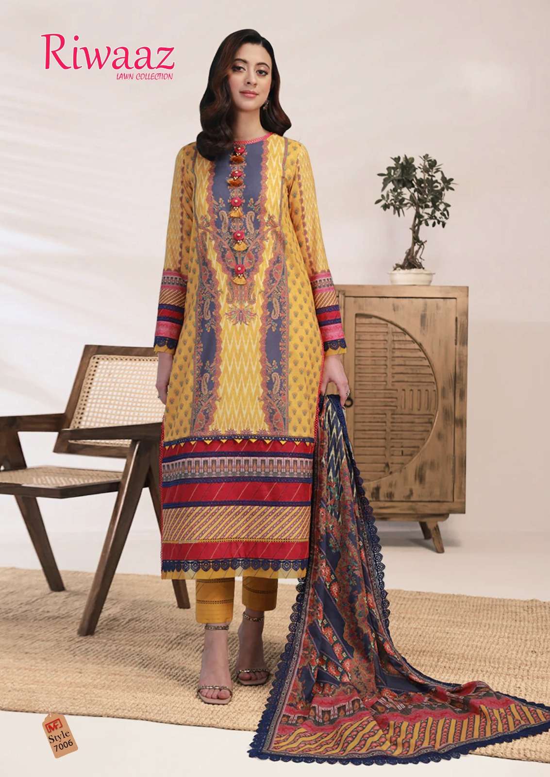 madhav fashion riwaaz vol-7 7001-7006 series latest fancy patiyala salwar kameez wholesaler surat gujarat
