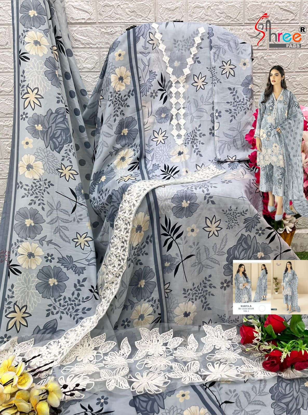 maria b 3355 colour series designer festive wear pakistani suit wholesaler surat gujarat