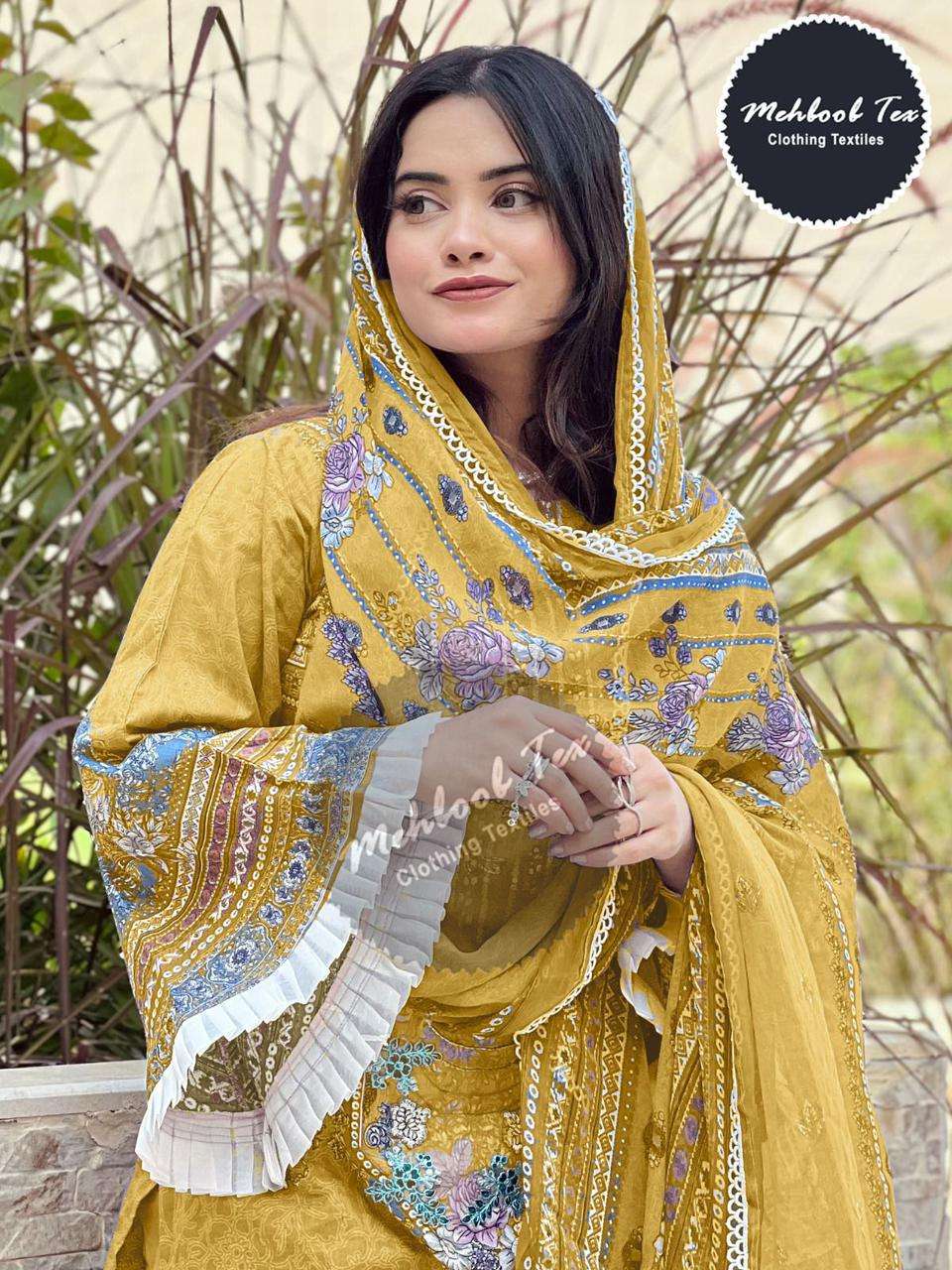 mehboob tex 1166 colour series designer wedding wear pakistani suit at wholesaler price surat india gujarat