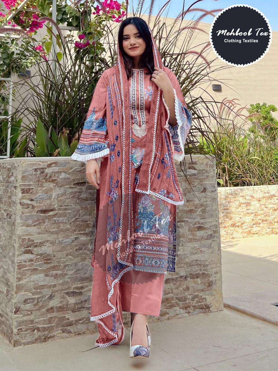 mehboob tex 1166 colour series designer wedding wear pakistani suit at wholesaler price surat india gujarat