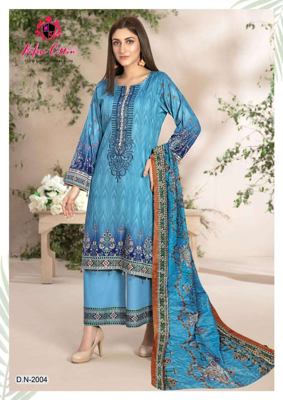 nafisha cotton mahera karachi suits vol-2 2001-2006 series latest pakistani salwar kameez wholesaler surat gujarat
