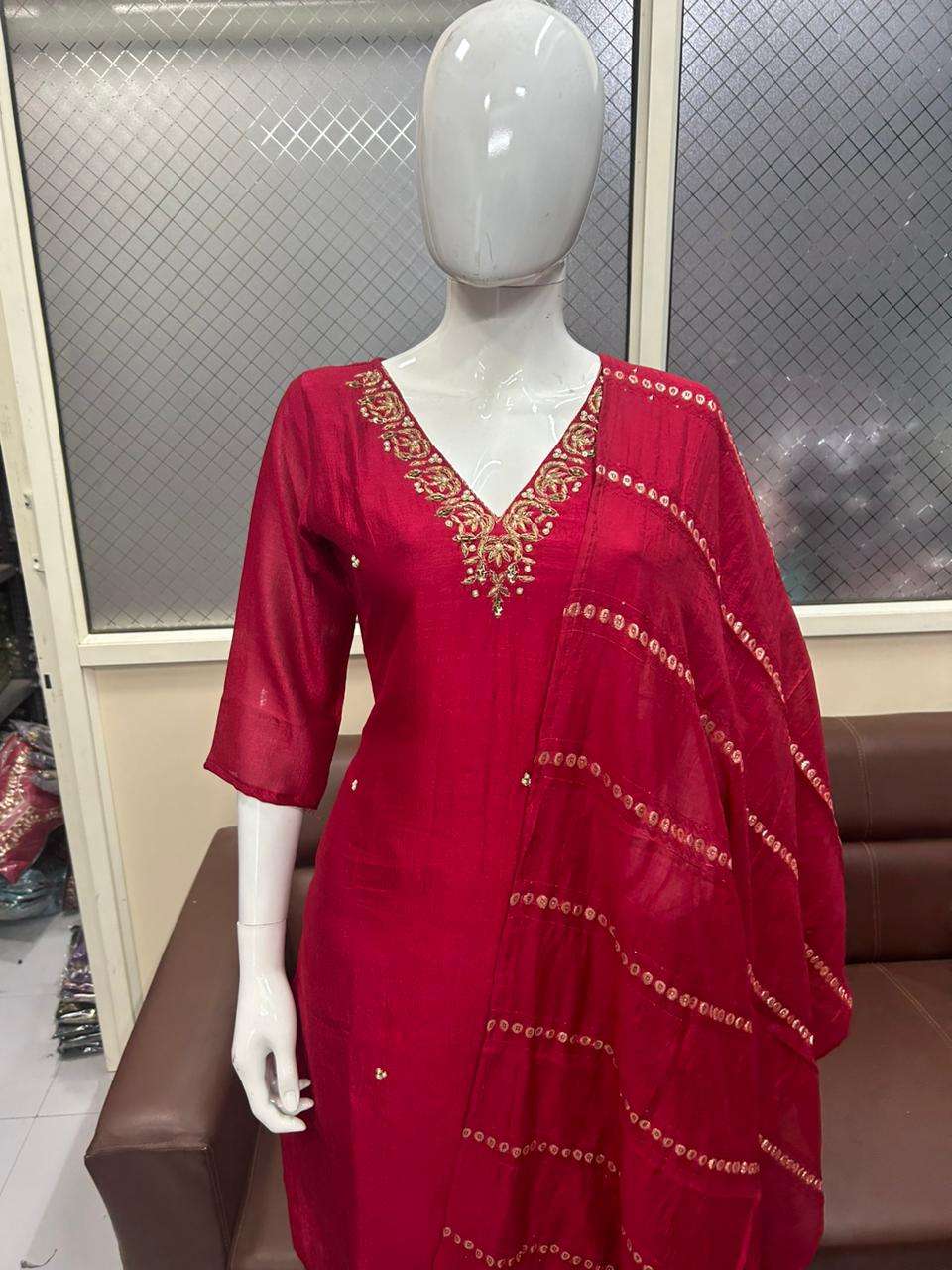 pf designer latest designer fully worked partywear kurti with dupatta set at wholesaler price surat india